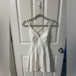 Lulu’s White Criss Cross Back Dress